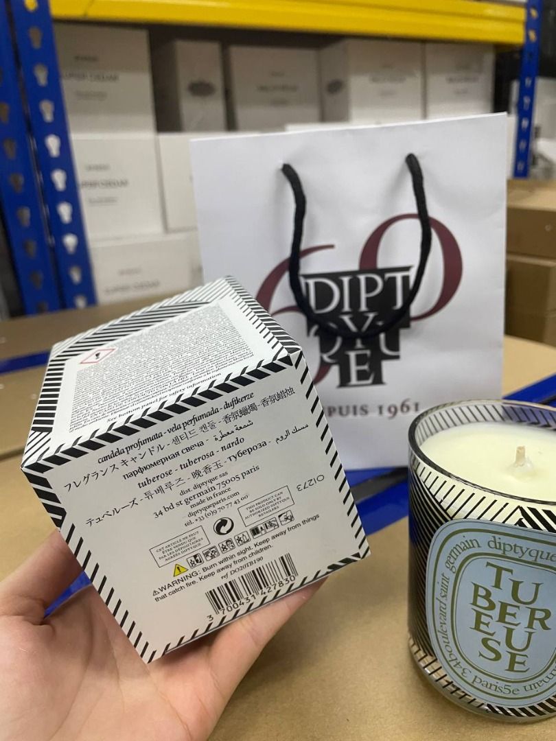 [ORIGINAL] DIPTYQUE LIMITED EDITION TUBEREUSE CANDLE 190G (FREE PAPER ...