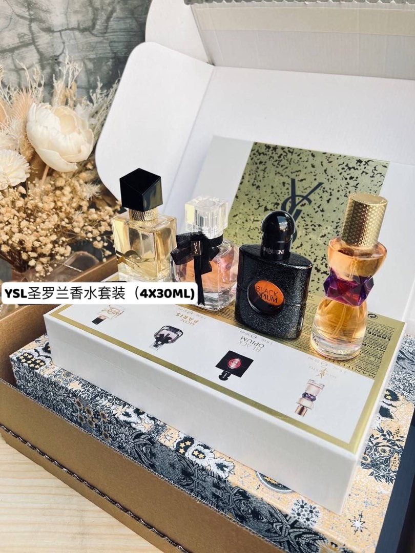 Original YSL Saint Laurent Perfume Set (4 x 30ML), Beauty & Personal