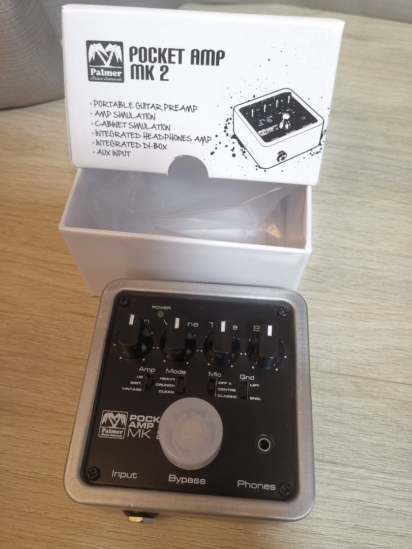 Palmer Pocket Amp Mk2 pedal amp modeling cab sim, Hobbies & Toys, Music