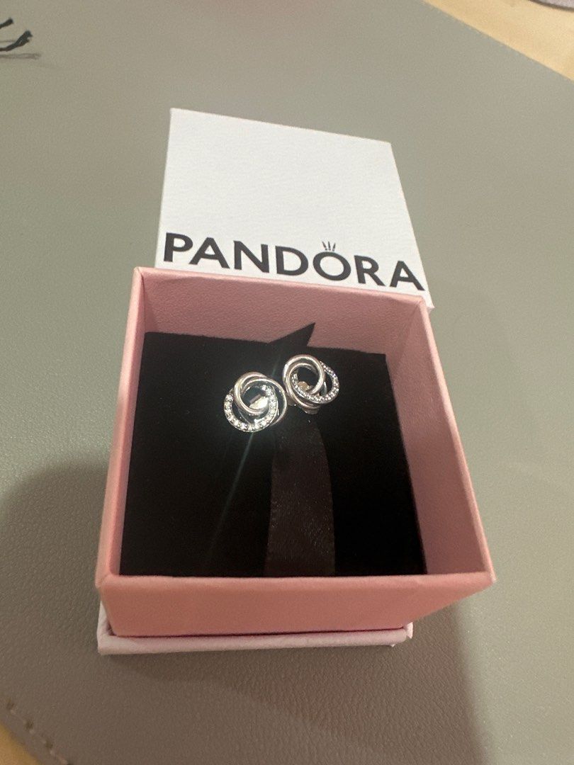 Pandora Family Always Encircled Stud Earrings Luxury Accessories