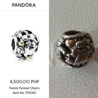 Pandora family forever charm with gold