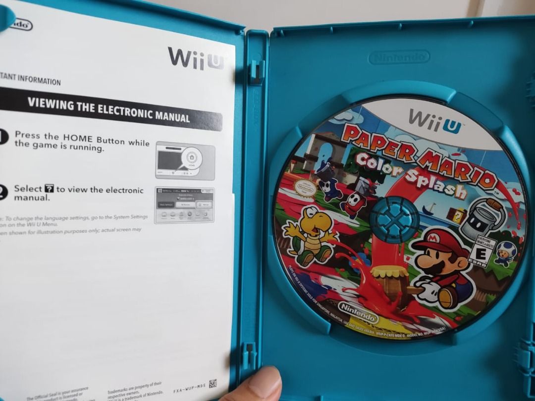 Paper Mario Color Splash Nintendo Wii U