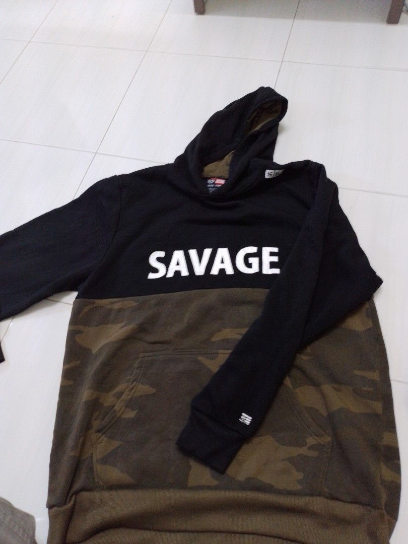 PHAT FARM SAVAGE CAMOUFLAGE PULLOVER HOODIE
