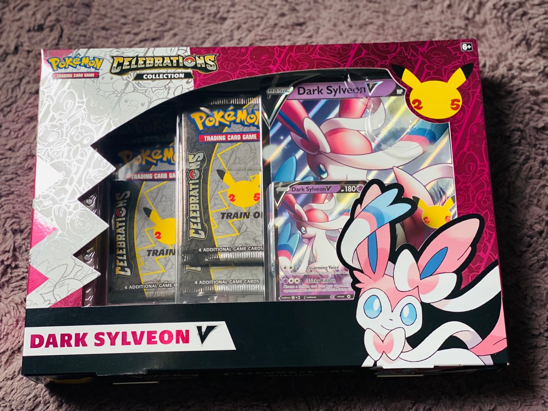Pokemon TCG 25th Dark Sylveon V, Hobbies & Toys, Toys & Games on Carousell