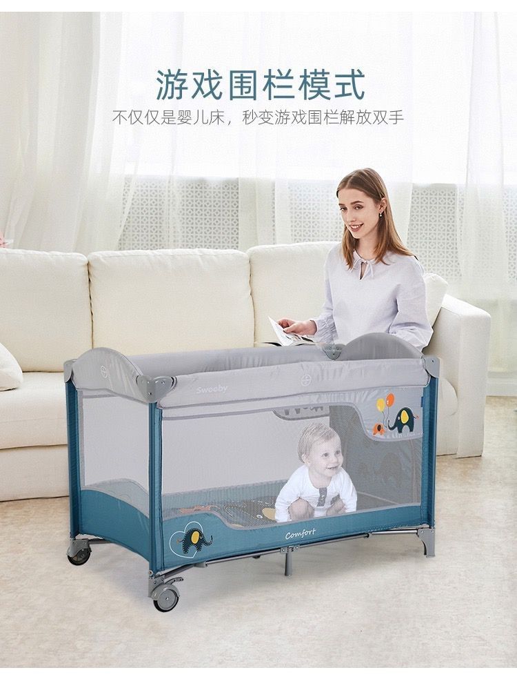 Portable baby cot and playpen, Babies & Kids, Baby Nursery & Kids ...