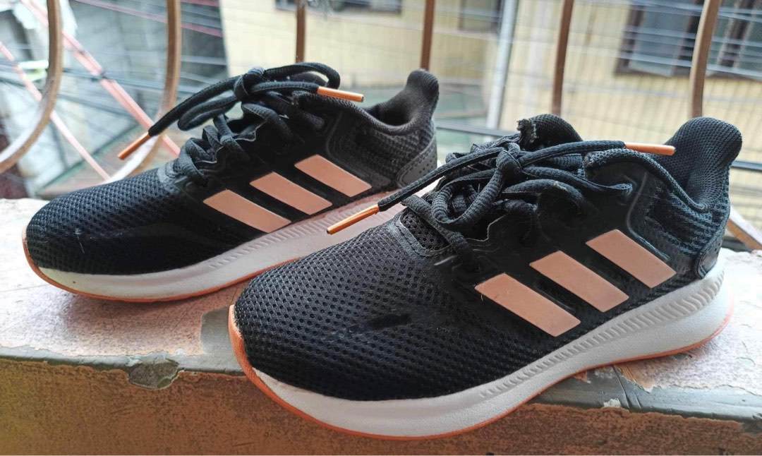 Rose gold adidas discount kids