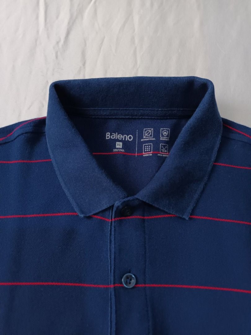 Preloved Baleno Polo Shirts (Category: Tshirts & Polo Shirts ) located in Quezon City. Submitted by margas_essentials (Listing ID 1240670235, Image 1). Description: Preloved Baleno Polo Shirts Price is per oiece Size: XL No flaw but with signs of use (blue shirt has slight faded line on the collar fold, but not visible when worn) Bundle price: take 2 for only PHP500.00 Authenticity guaranteed Payment first before shipping Mode of payment: bank tr