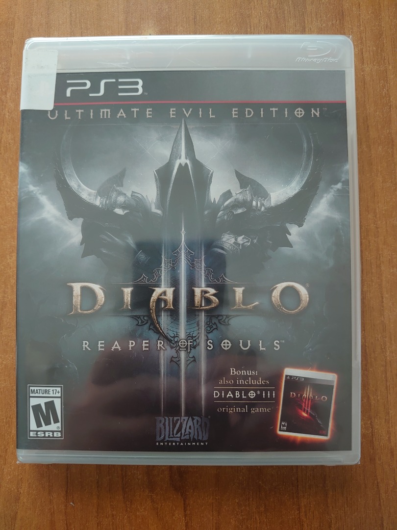PS3 DIABLO III REAPER OF SOULS Physical disc, Video Gaming, Video