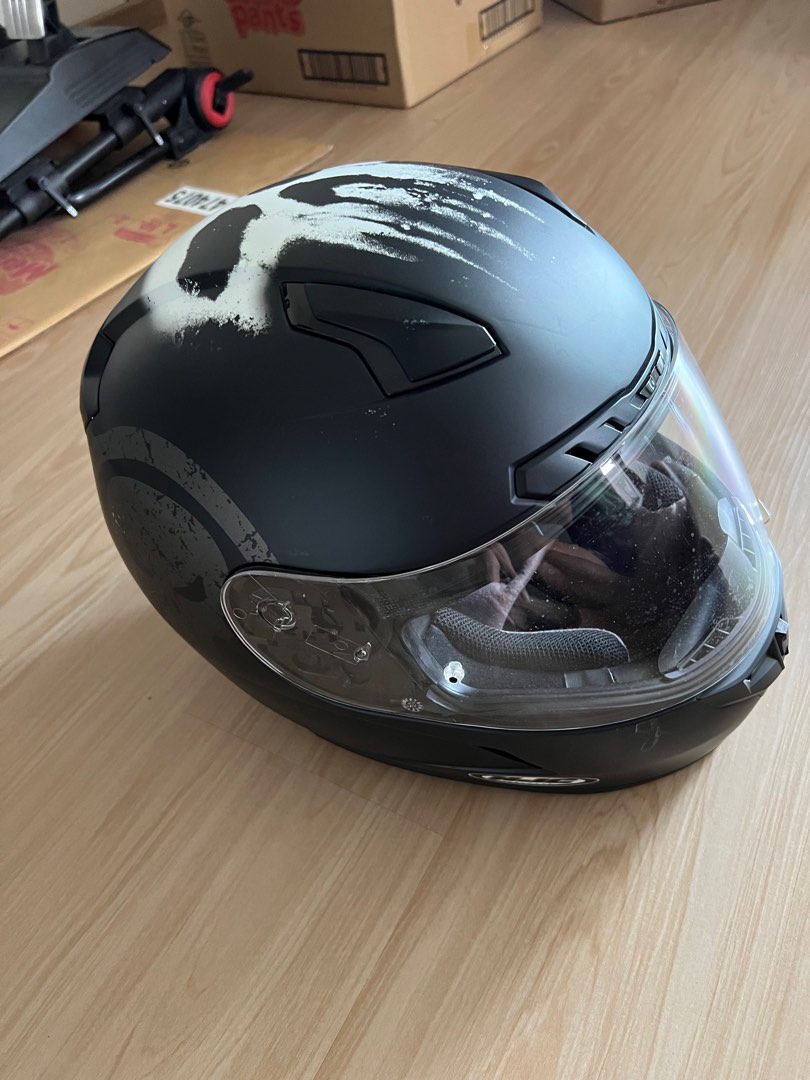 HJC Punisher helmet, Motorcycles, Motorcycle Accessories on Carousell