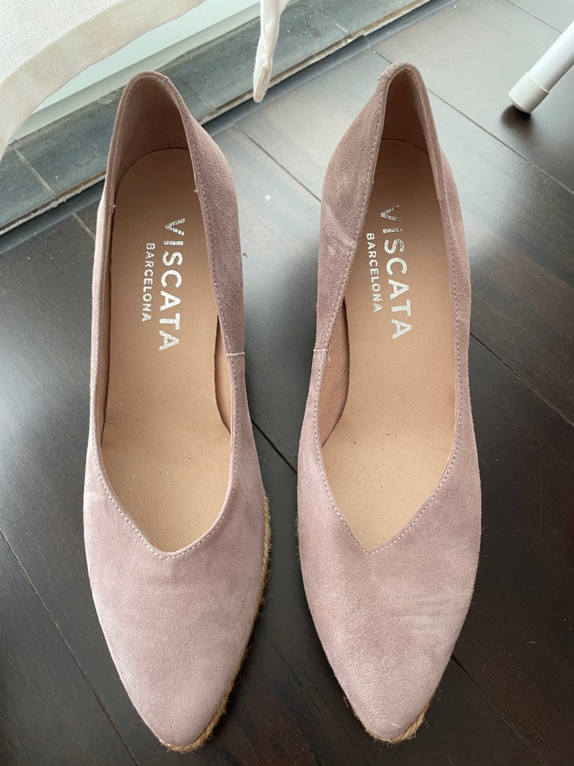 Purple online espadrille wedges