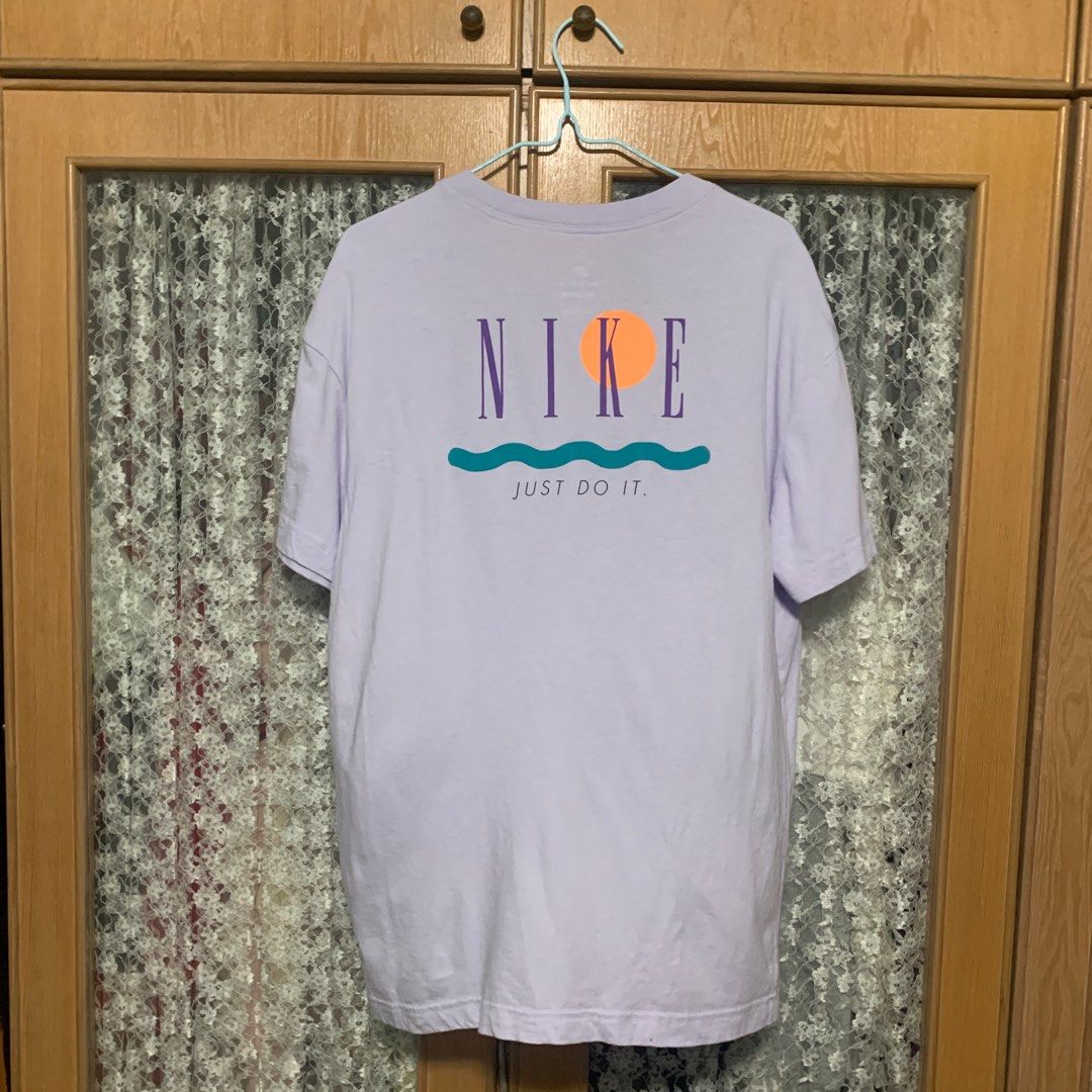 Purple Women Nike Tee Graphic T Shirt Trades Welcomed