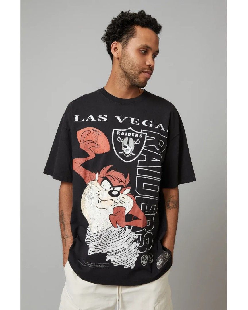 Vintage NFL - Los Angeles Raiders x Looney Tunes T-Shirt 1993 X-Large