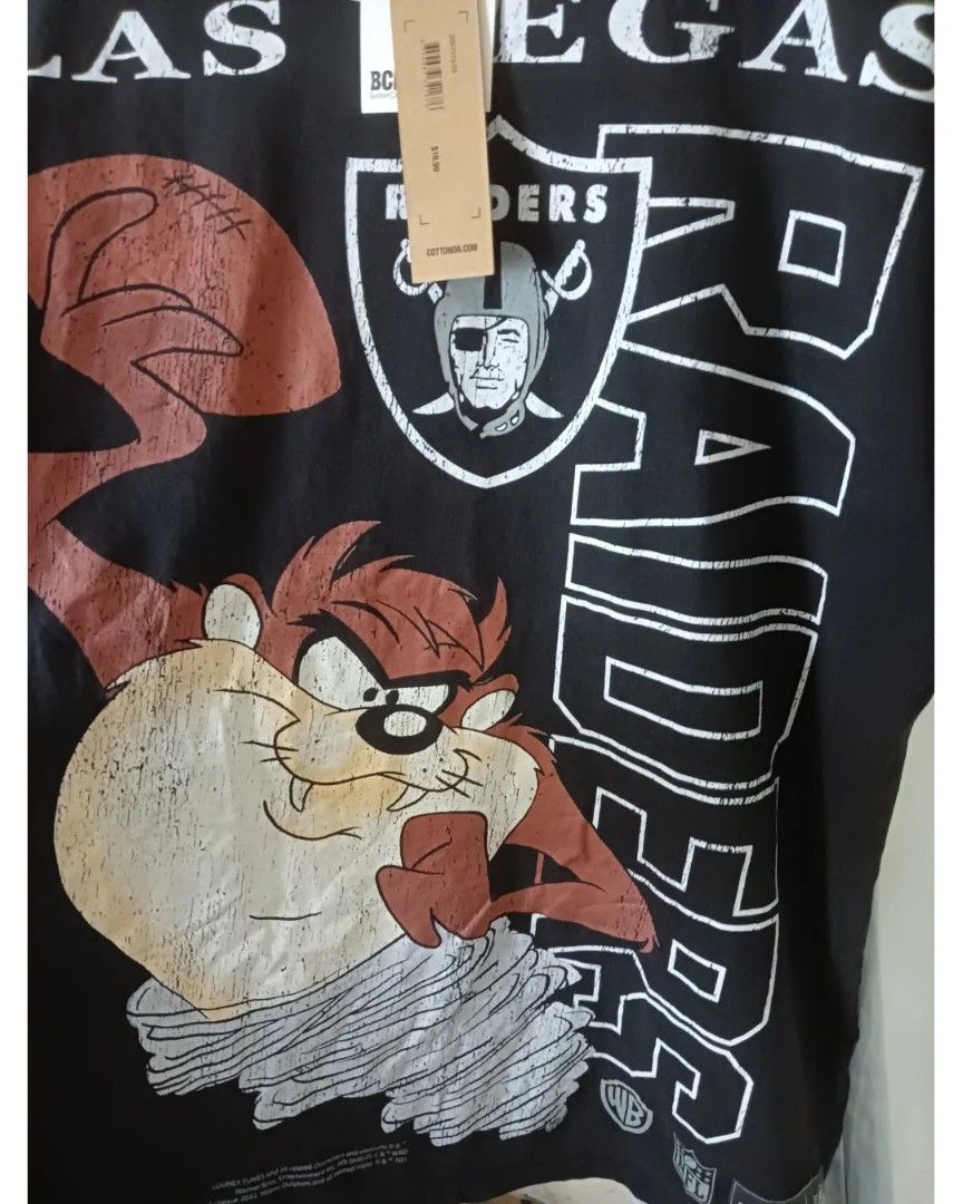 Vintage NFL - Los Angeles Raiders x Looney Tunes T-Shirt 1993 X-Large