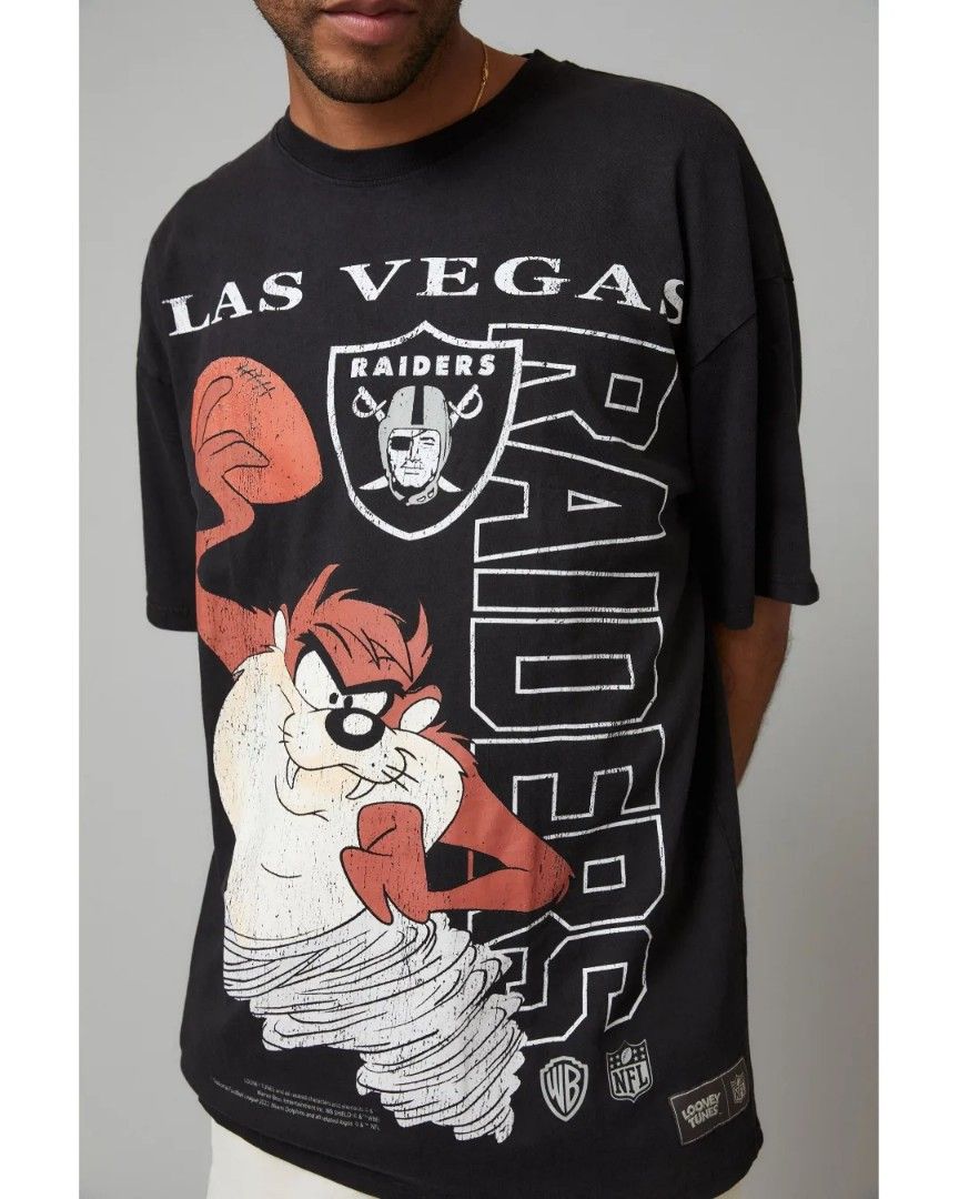 Vintage NFL - Los Angeles Raiders x Looney Tunes T-Shirt 1993 X-Large