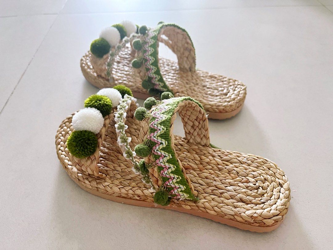 Rattan sandals best sale