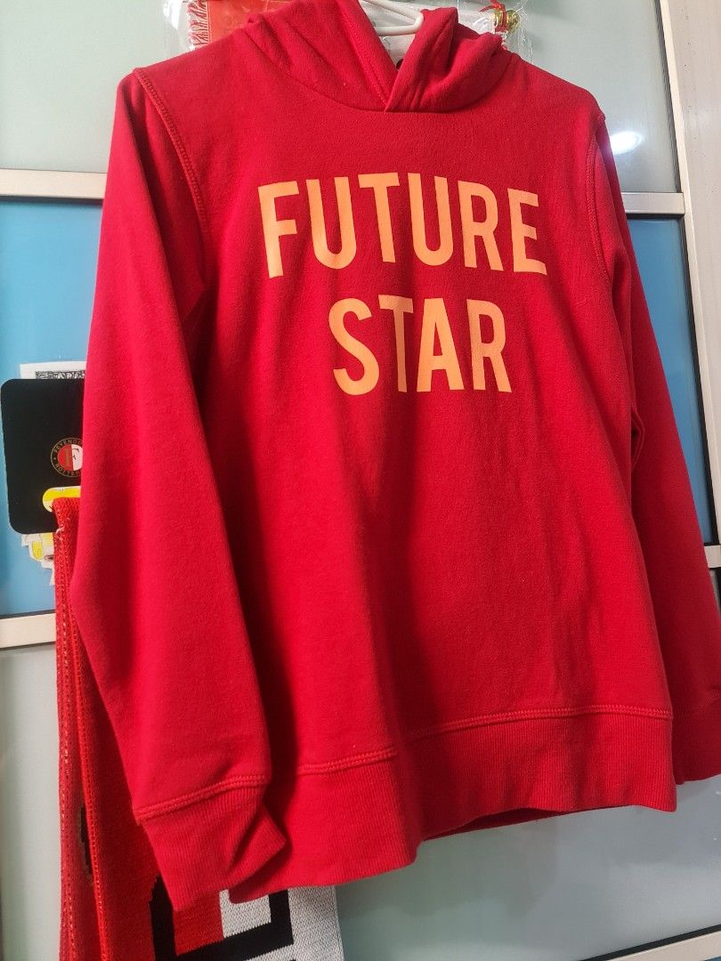 Red hoodie Babies Kids Babies Kids Fashion on Carousell