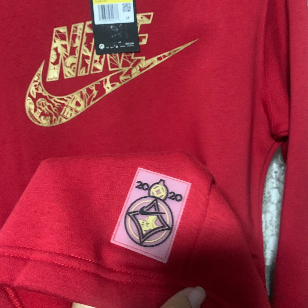 Red Nike CNY 2020 Women Sweater Pullover Women s Fashion Coats