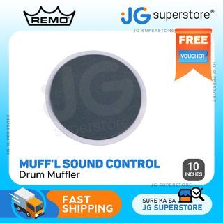 Remo Muff'l Sound Control 10" Drum Head Muffler for Tom, Snare and Bass Drums (10 inches) | MF-2010-00 | JG Superstore