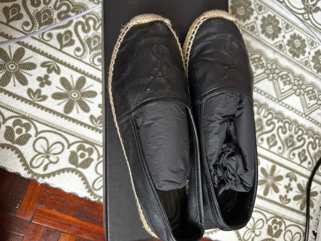 Ysl leather espadrilles hot sale