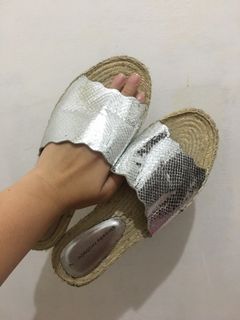 Sandal flat silver