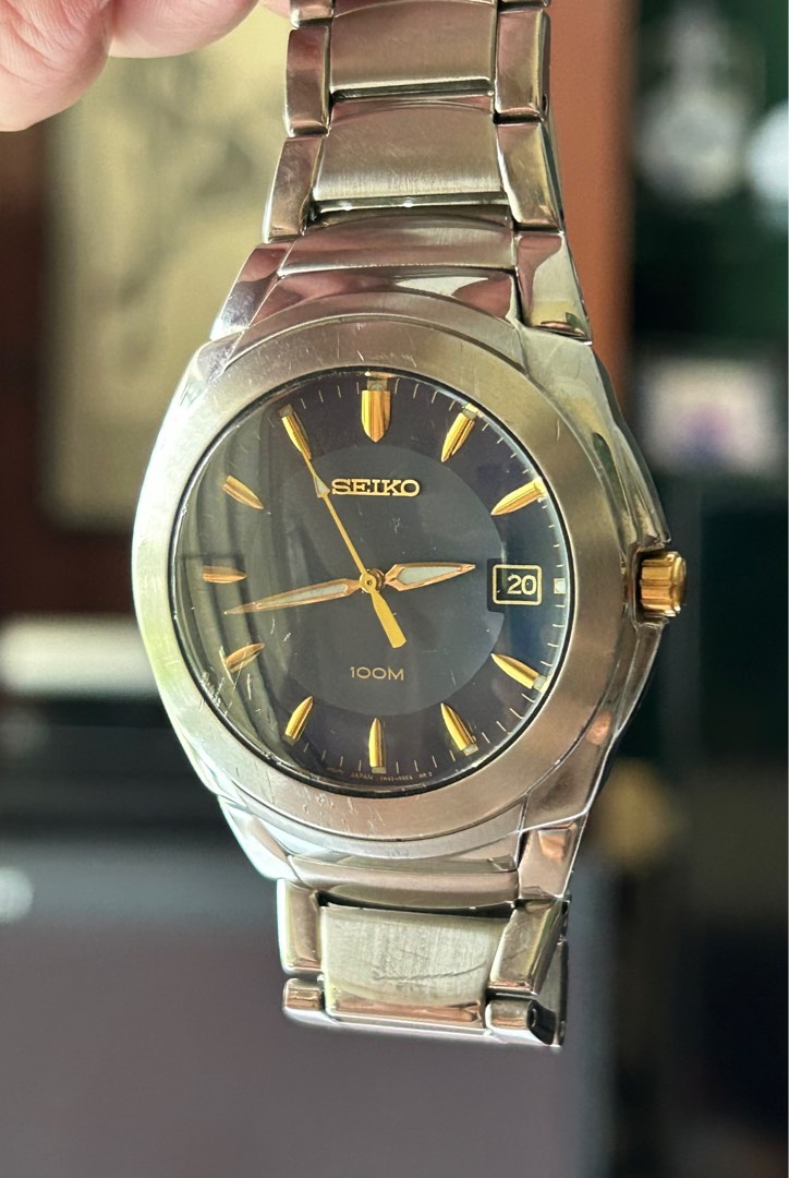 Seiko 100M Diver Quartz Sports Watch Large Men s Fashion Watches