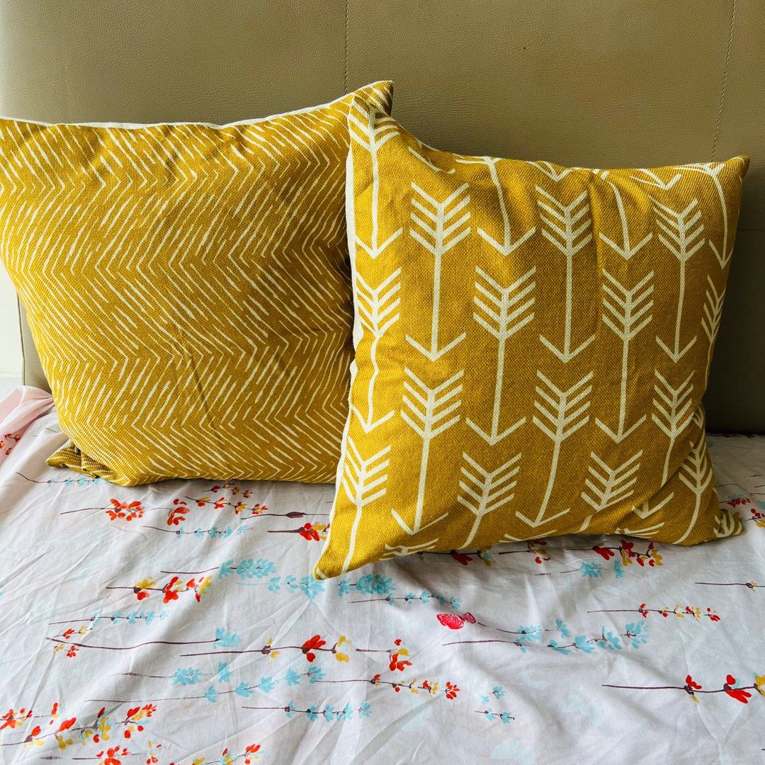 Mustard yellow sale pillow cases