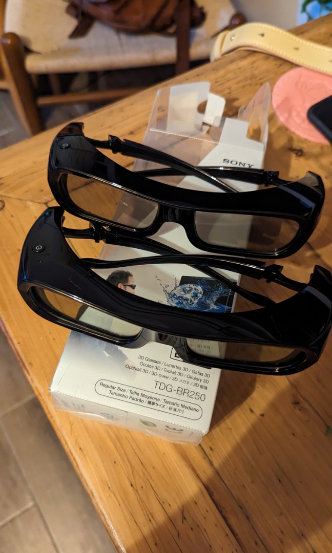 SONY 3D glasses TDG-BR250, 電腦＆科技, 電腦周邊及配件, 其他- Carousell