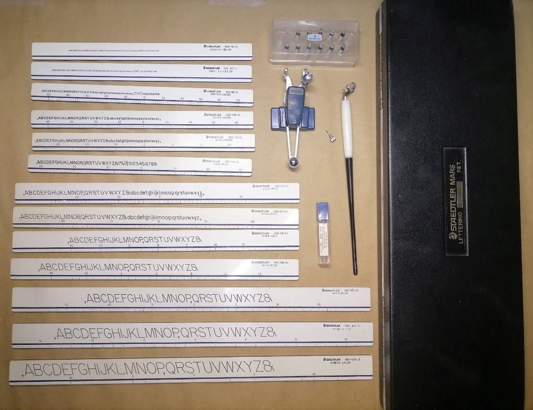 Staedtler Leroy Lettering Set, Hobbies & Toys, Stationary & Craft