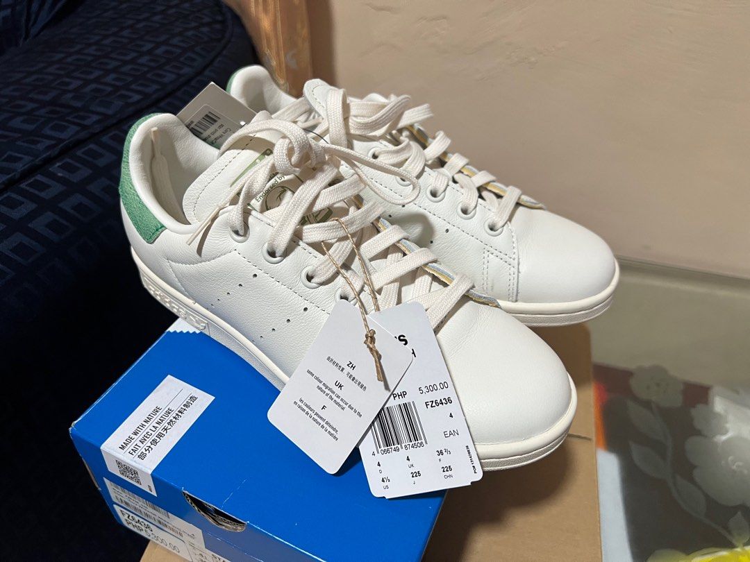 Stan smith off white green sales