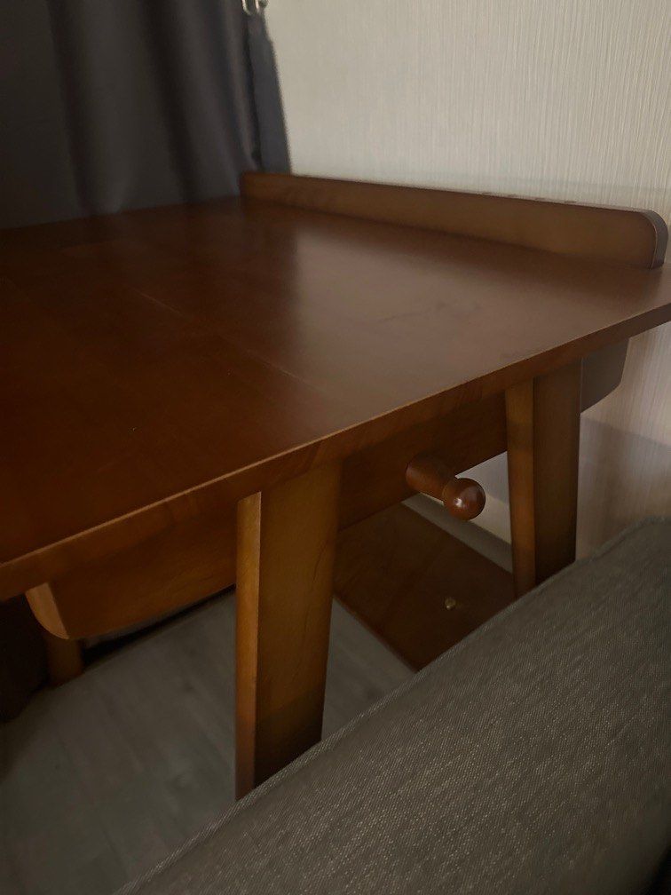 Study table (Category: Tables & Sets) located in Singapore. Submitted by gautamnagpal (Listing ID 1240728452, Image 2). Description: As good as new used only once or twice Good condition 80cm length, 55cm width, 75cm height .