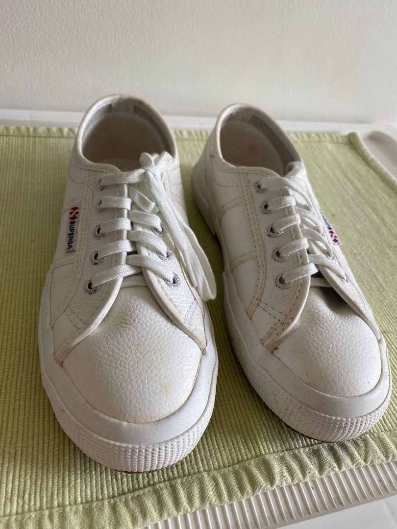SUPERGA WHITE SHOES SIZE 6 Women s Fashion Footwear Sneakers on