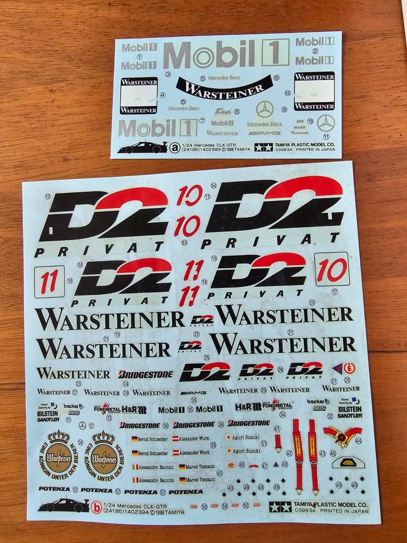 Tamiya static car clk-gtr, Nissan r390 gt1 n Castrol nsx, Hobbies ...