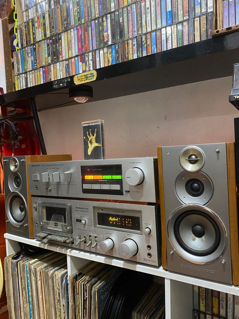 Tape deck,amplifier,speaker set on Carousell