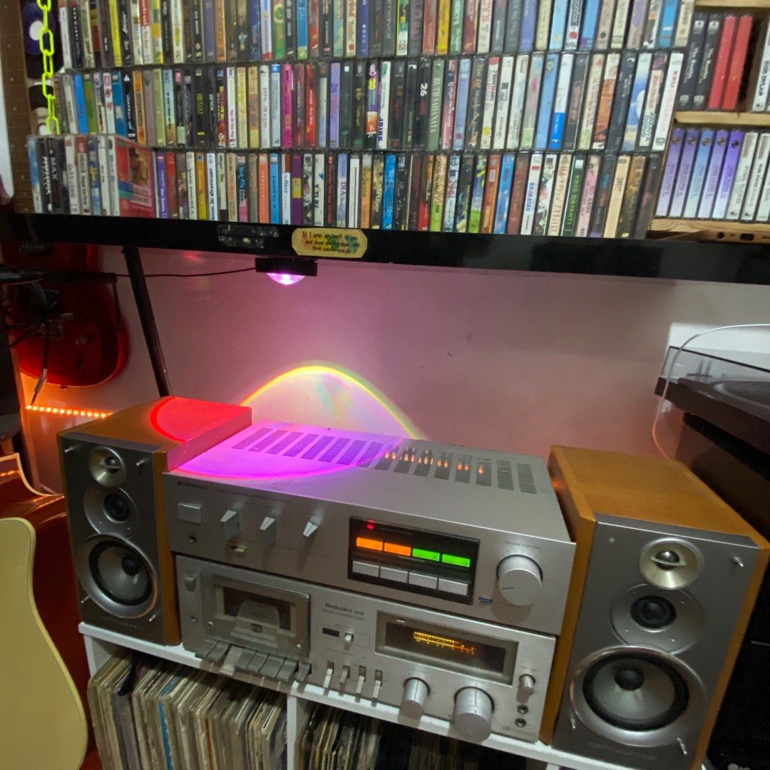 Tape deck,amplifier,speaker set on Carousell