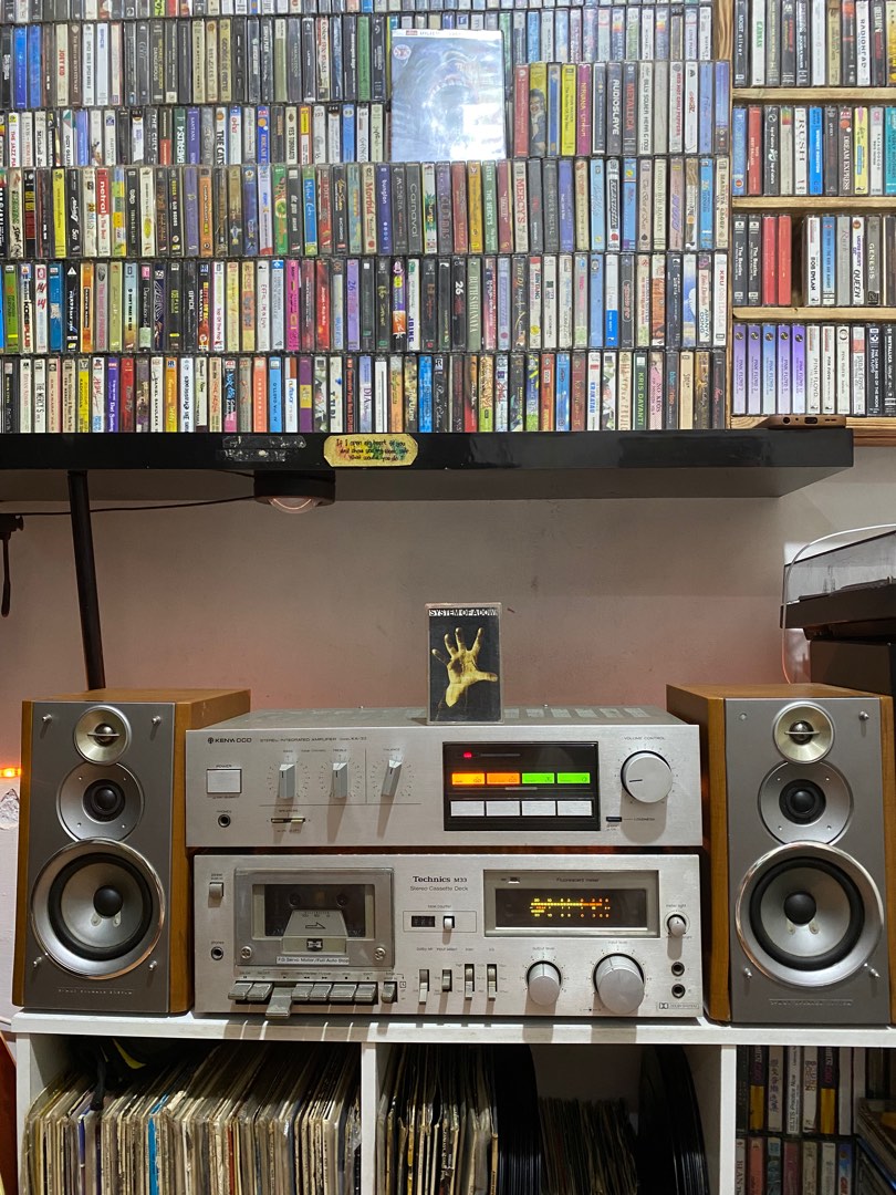Tape deck,amplifier,speaker set on Carousell