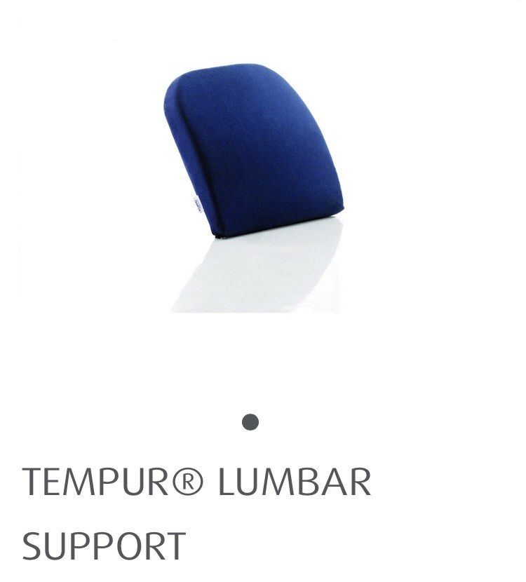 TEMPUR Lumbar Support Pillow, Furniture & Home Living, Bedding & Towels