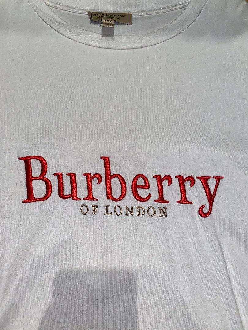 Burberry top embroidered tee