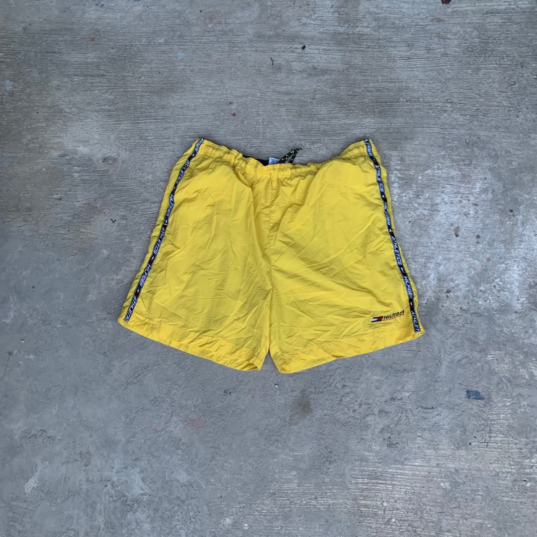 Tommy Hilfiger Mustard Shorts, Men's Fashion, Bottoms, Shorts on Carousell