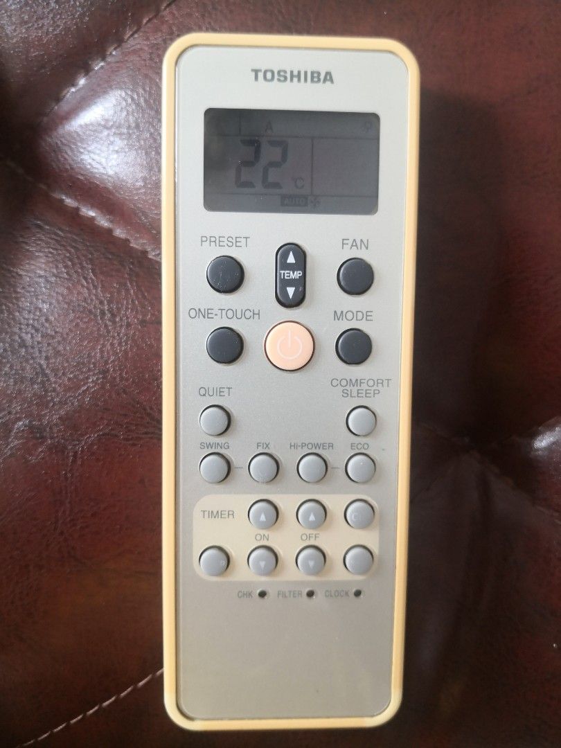 Toshiba aircon remote, TV & Home Appliances, Air Conditioners & Heating