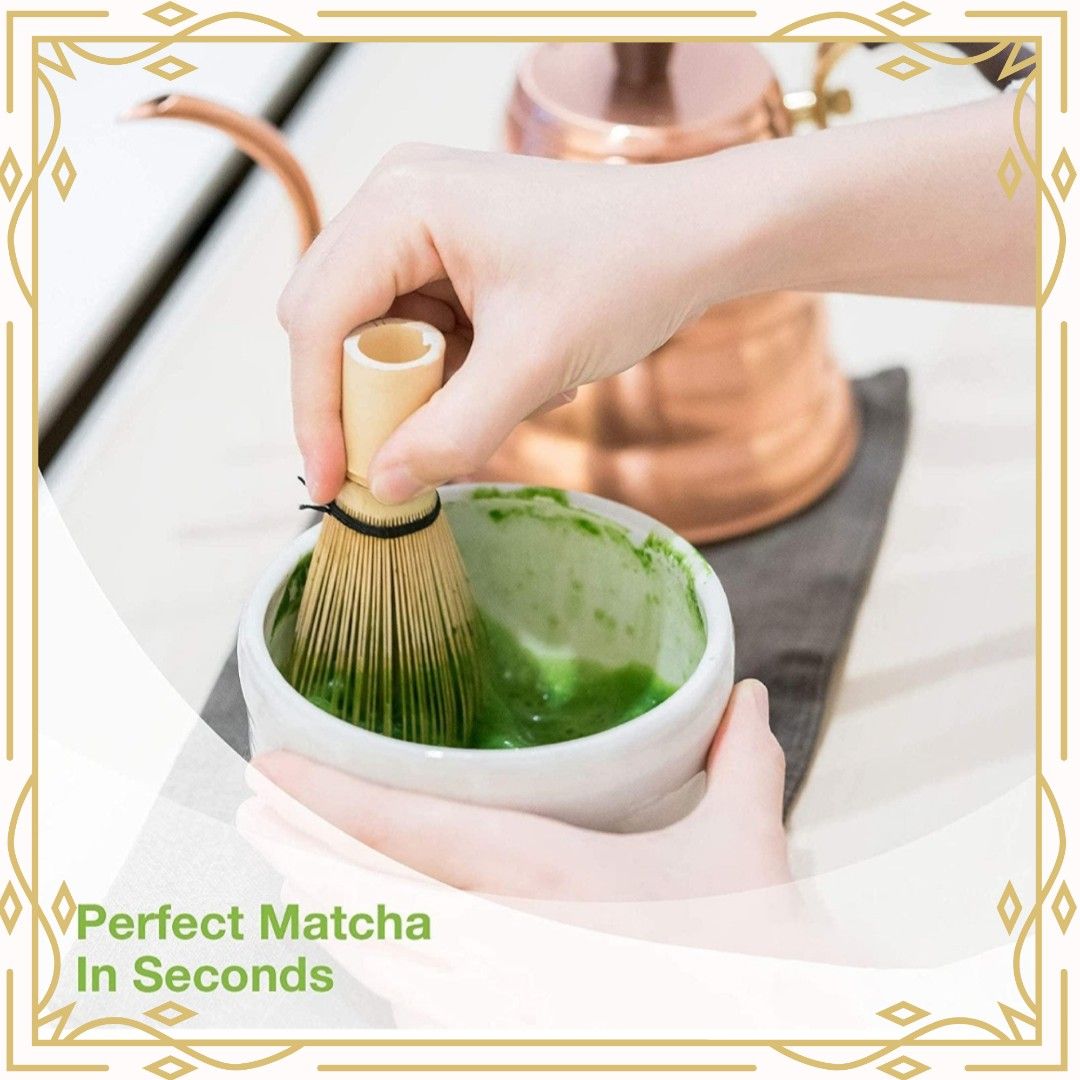Traditional Matcha Set Bamboo Matcha Whisk Spoon Ceramic Matcha Bowl Whisk  Holder Japanese Tea Set B, Furniture & Home Living, Kitchenware &  Tableware, Coffee & Tea Tableware on Carousell