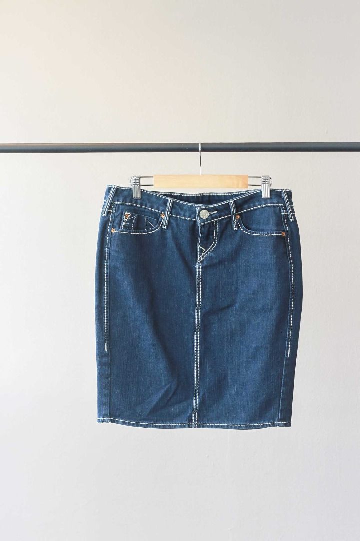 Blue jean top skirt religion