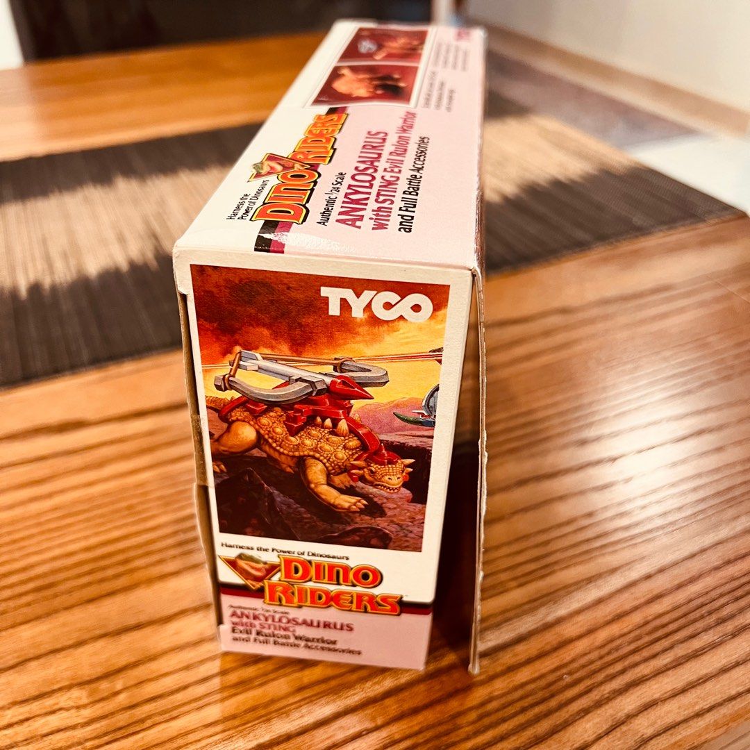 Tyco 1987 Dino-Riders Ankylosaurus with STING Evil Rulon Warrior MISB ...