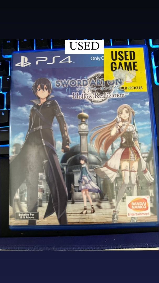 USED PS4 SWORD ART ONLINE HOLLOW REALIZATION Video Gaming