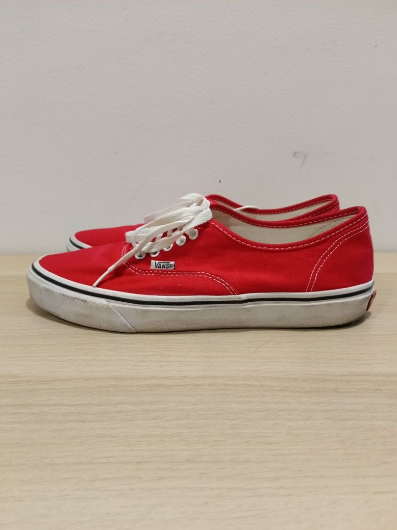 Vans authentic red