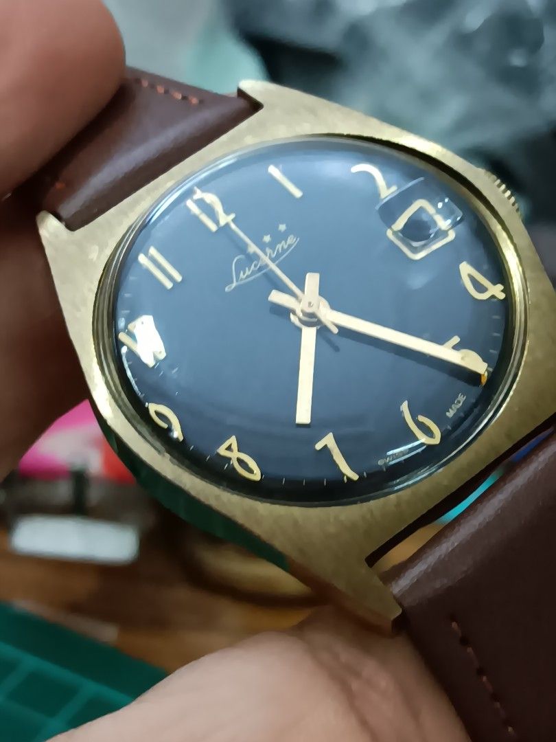 Vintage Lucerne gent manual wind watch swiss made, Hobbies & Toys