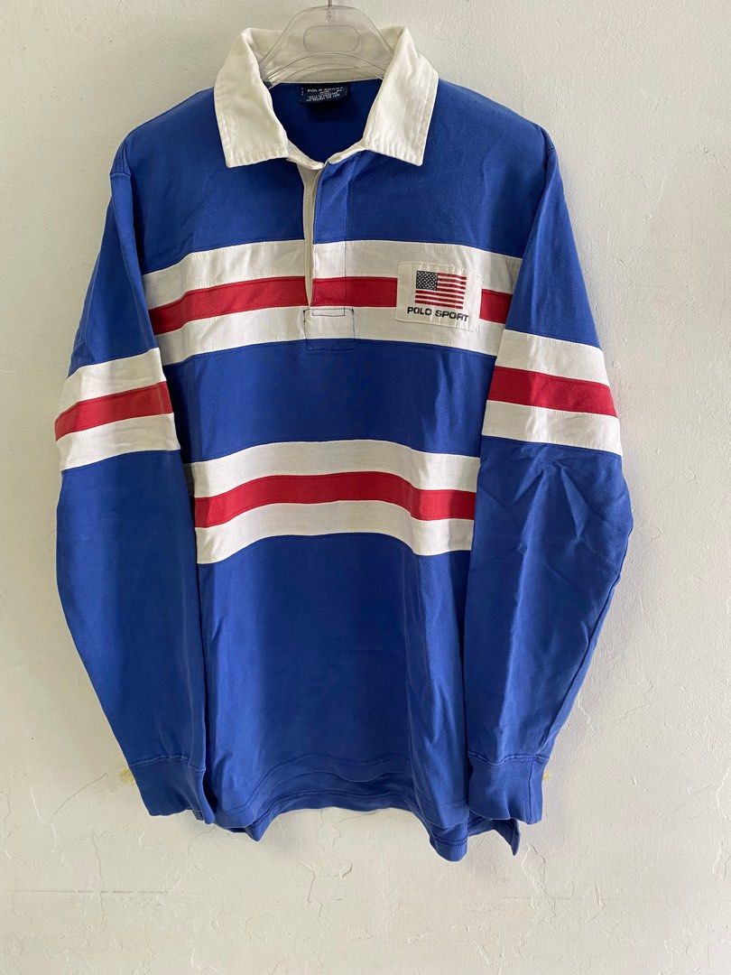 Vintage rare polo sports Ralph Lauren rugby ls shirt