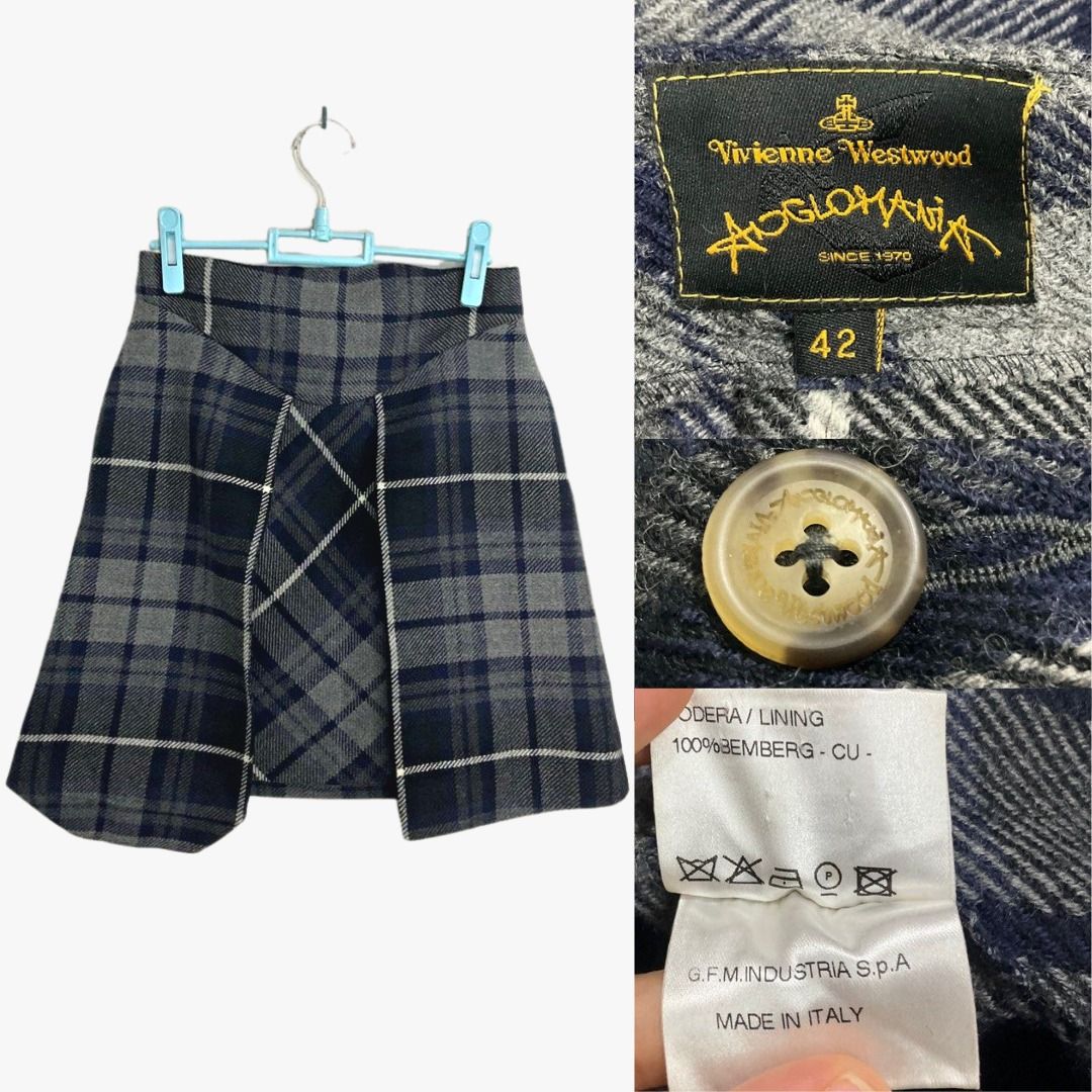 VIVIENNE WESTWOOD polished cotton skirt