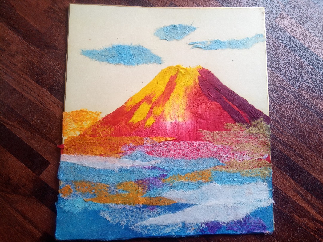 Volcano Paper Art Display, Furniture & Home Living, Home Decor, Wall ...