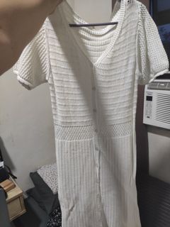 White Knitted Dress