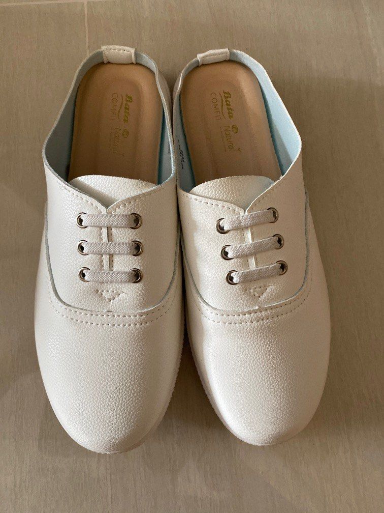 Bata white canvas shoes 2025 for womens